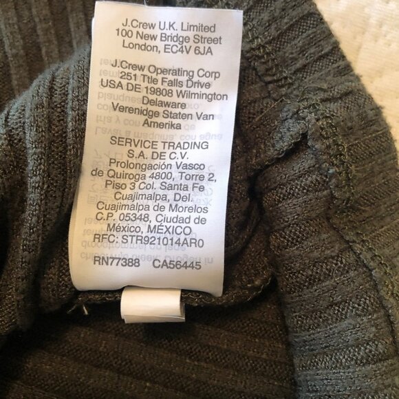 MADEWELL Crewneck Pullover Green Knit Sweater Women's Size Small - Picture 9 of 9